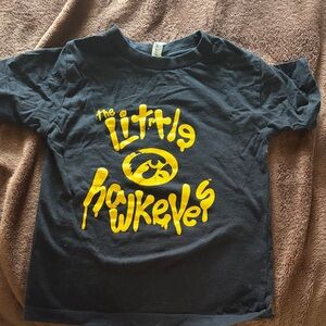 Iowa Hawkeyes 3T Black & Gold Graphic Tee